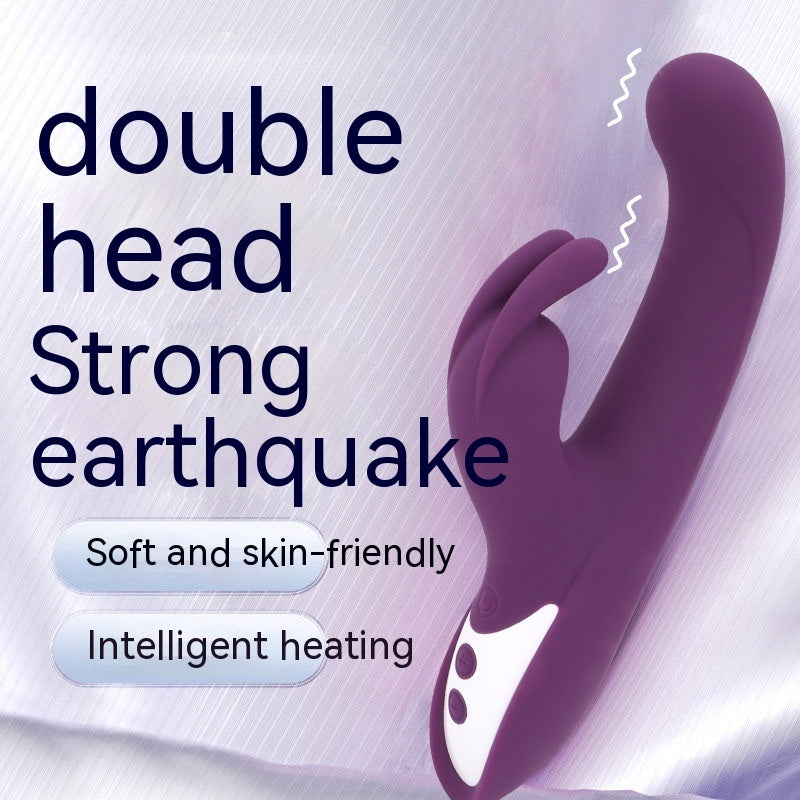 DualQuake™ – Double-Headed Heated Vibrator